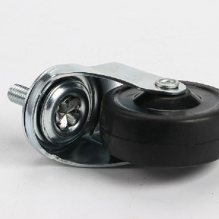 2.5寸貨車(chē)滑動(dòng)螺桿式橡膠萬(wàn)向輪家具/櫥柜滾動(dòng)腳輪廠現(xiàn)貨批發(fā)